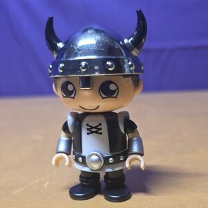 Ryans World Viking Ryan Black Silver Action Figure Toy 3" Bonkers Toy